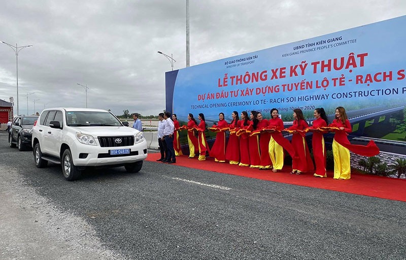 Lễ thông xe kỹ thuật dự án tuyến Lộ Tẻ - Rạch Sỏi