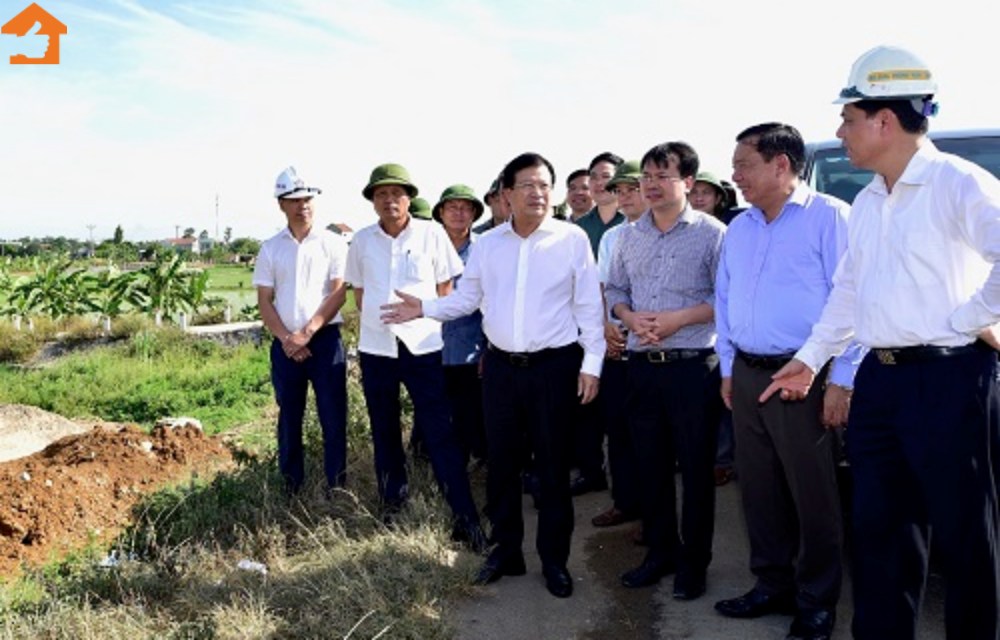 Phó Thủ Tướng Trịnh Đình Trọng kiểm tra tiến độ giải phóng mặt bằng ngày 17/7 cao tốc Cao Bồ Mai Sơn