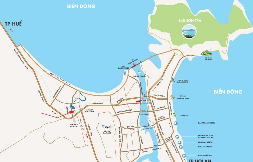 Vị trí dự án căn hộ Suntory Bay Đà Nẵng
