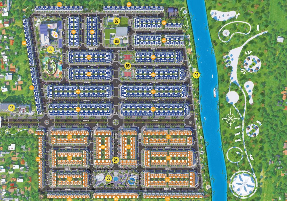 Mặt bằng phân lô dự án VietUc Varea 