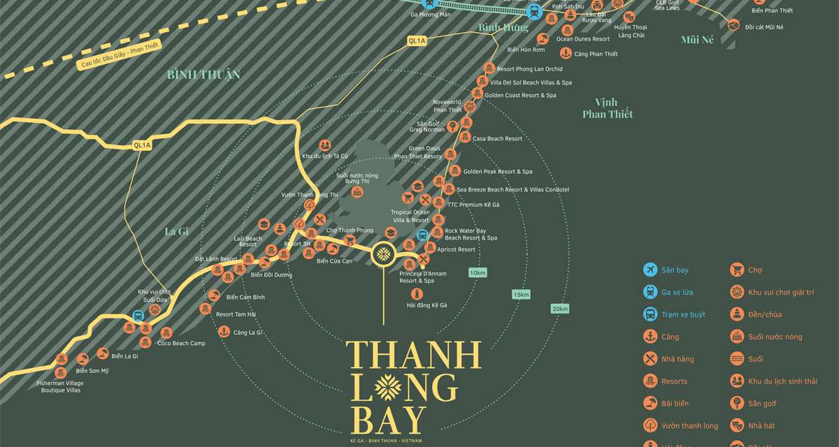 Vị trí dự án Thanh Long Bay Phan Thiết