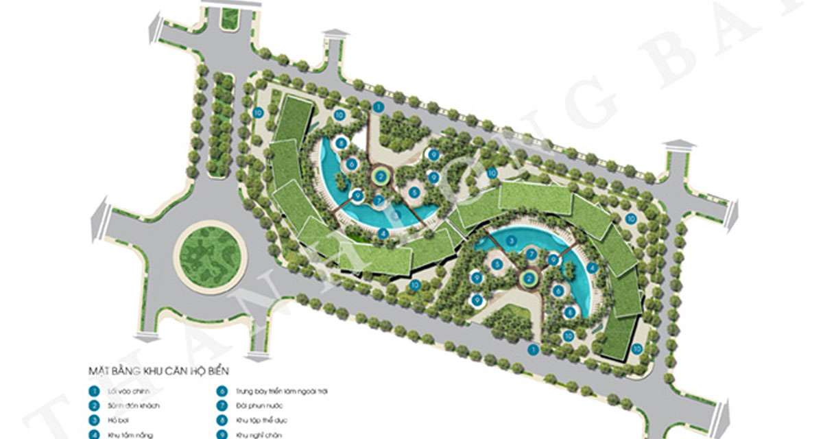 Mặt bằng  Block Sky Garden Căn hộ Thanh Long Bay Phan Thiết