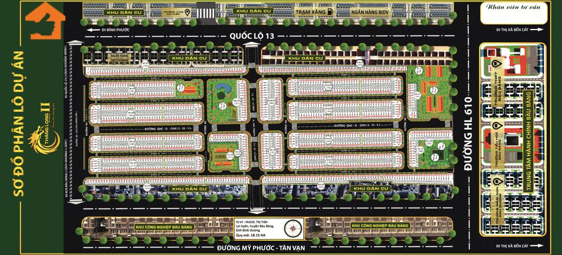 Mặt bằng phân lô dự án Thăng Long Residence 2