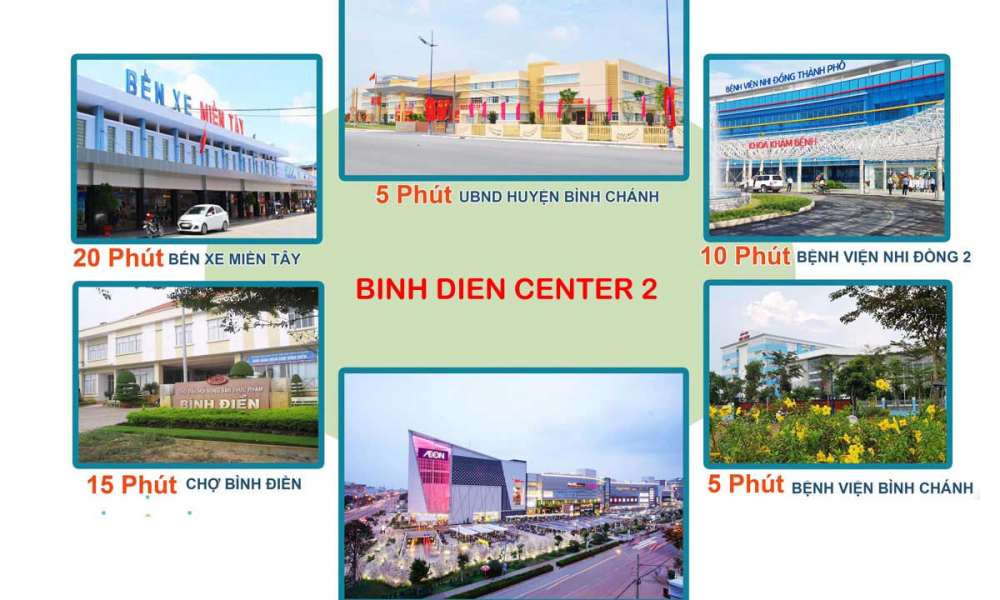 Tiện ích ngoại khu dự án Bình Điền Center 2 