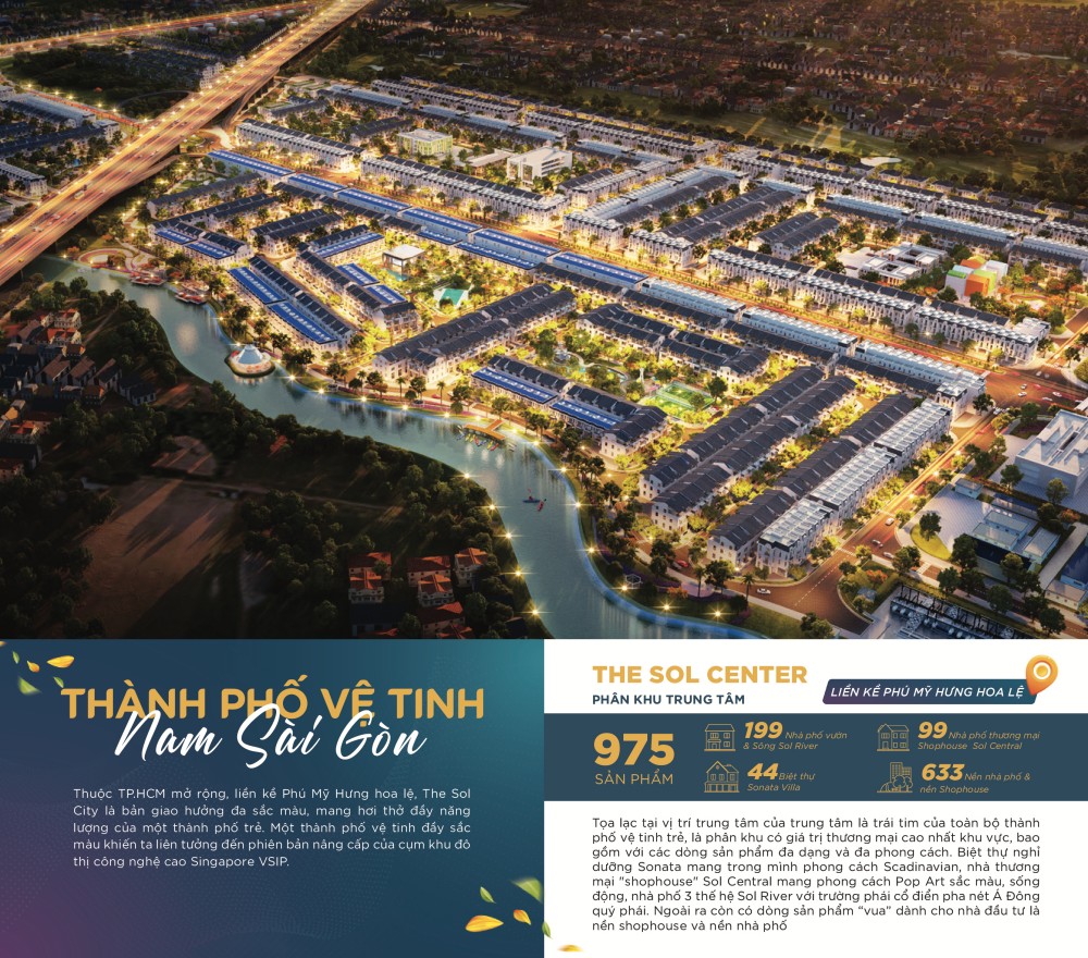 Phối cảnh dự án The Sol City tại Long An