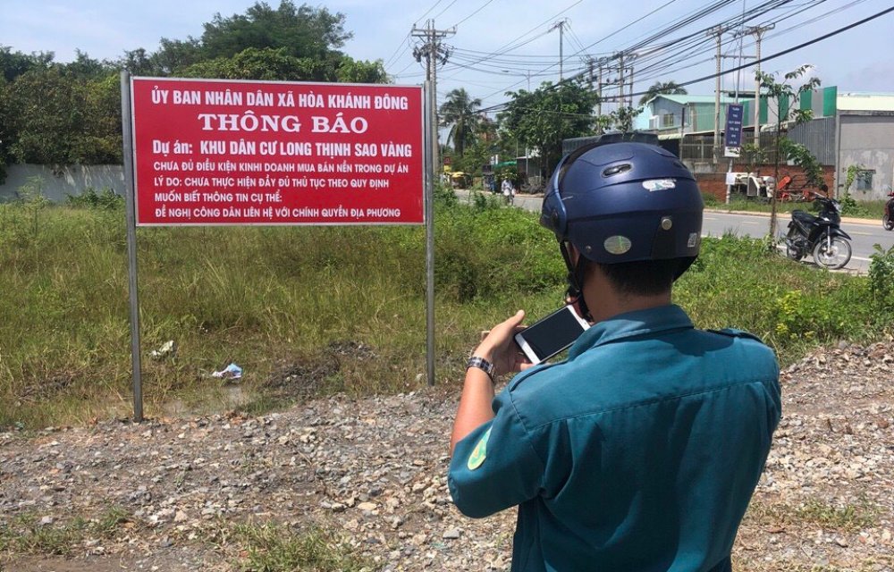 Biến sáng nay. Dư án khu đô thị Sao Vàng mà Nam Phong Land và Thành Nam đang rao bán trên giấy