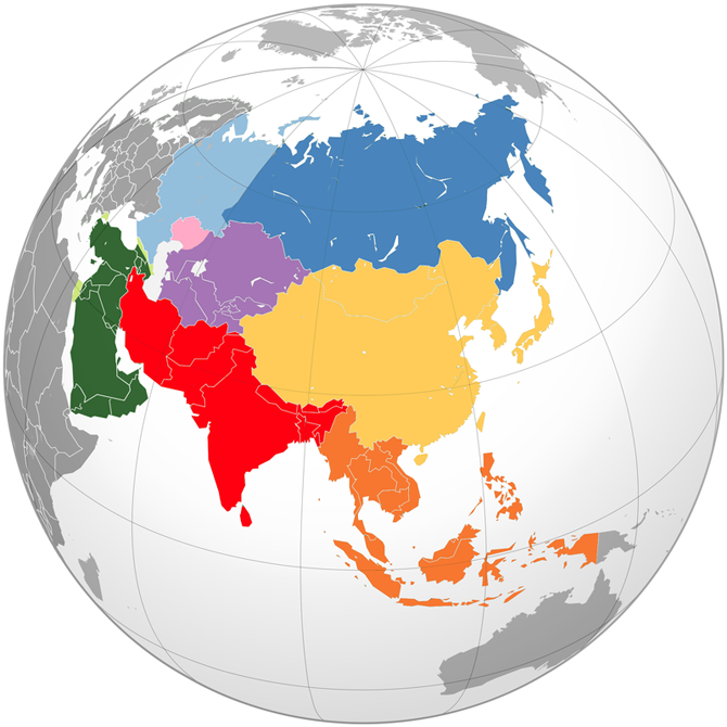 Bản Đồ Các Nước Châu Á Khổ Lớn Phóng To Năm 2023