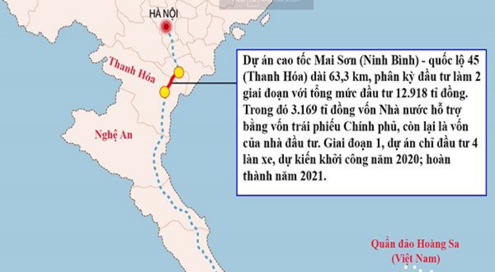 Đoạn đường cao tốc Ninh Bình Thanh Hóa