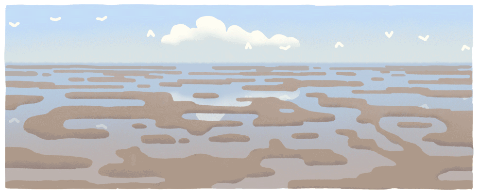Google Doodle ngày 30.6 tôn vinh Biển Wadden.