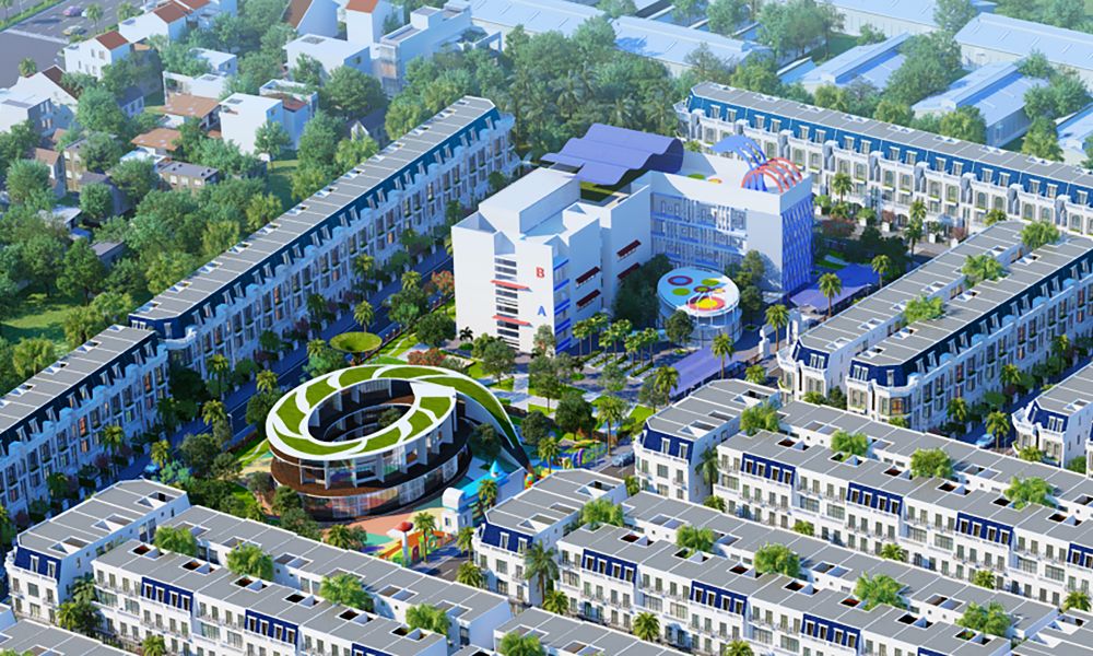 Công viên trung tâm dự án VietUc Varea tại Bến Lức Long An