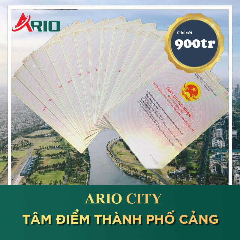 Khu dân cư Ario City Phú Mỹ đã có sổ đỏ từng sản phẩm