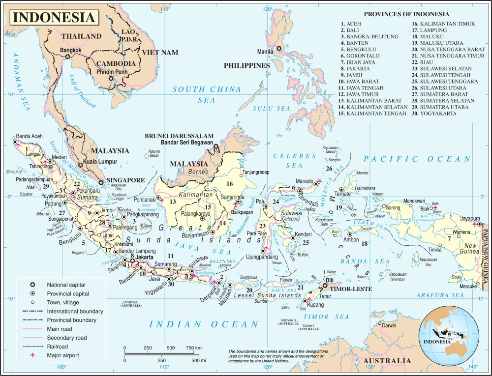 Bản đồ Indonesia trên bản đồ thế giới Mới nhất và cập nhật năm 2024