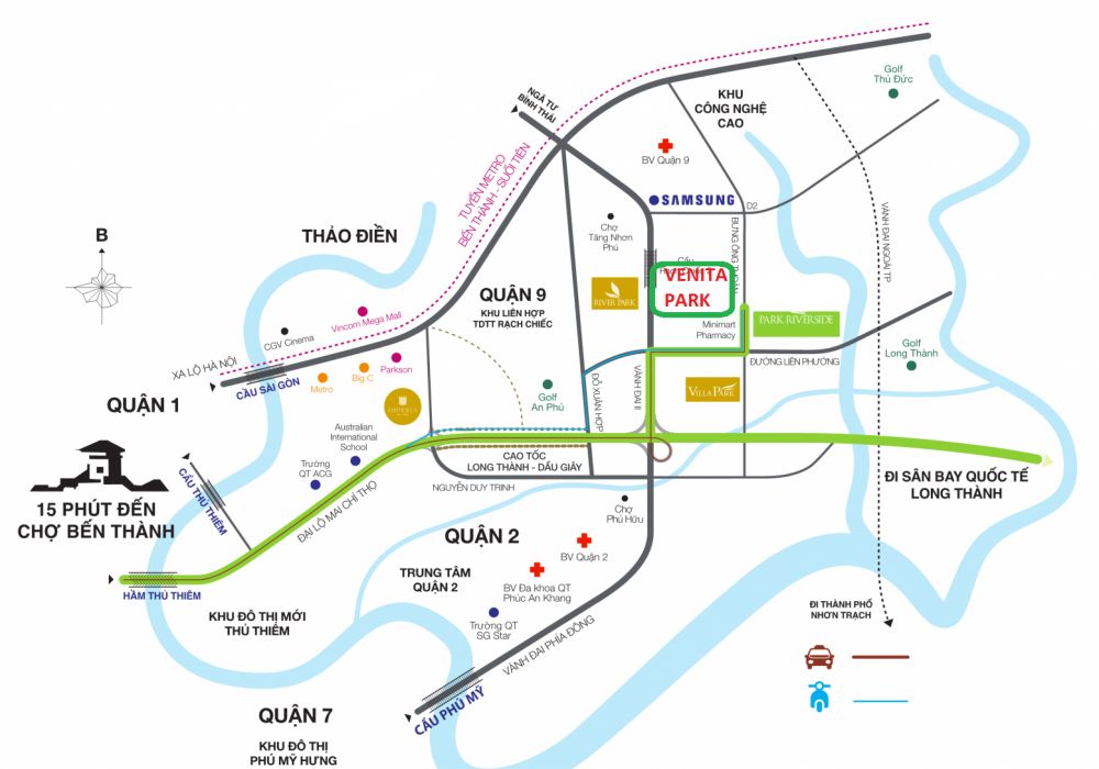 Đánh giá vị trí dự án Verosa Park Khang Điền Quận 9