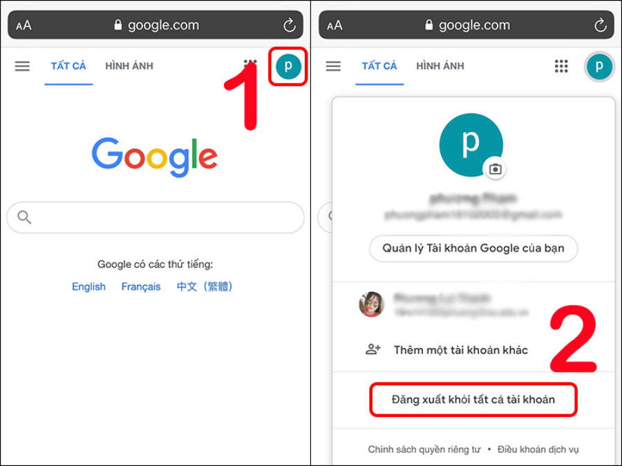 Cách đăng xuất khỏi Google 67 Cách đăng xuất khỏi Google
