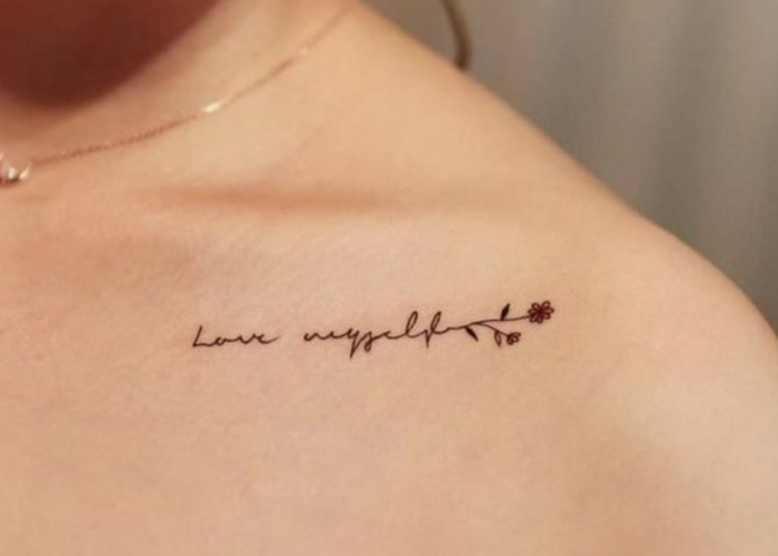 Hình Xăm Love Yourself Đẹp 1001 Tattoo Love Myself Mini