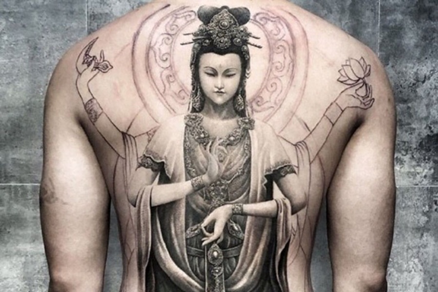 Hình xăm có tượng Phật hoặc bồ tát