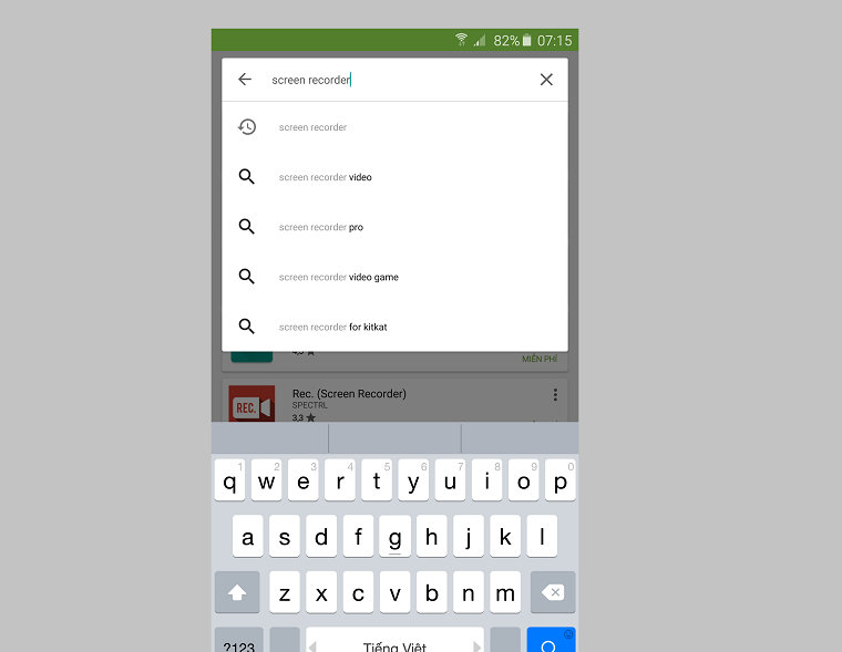 Search từ khóa Screen Recorder.