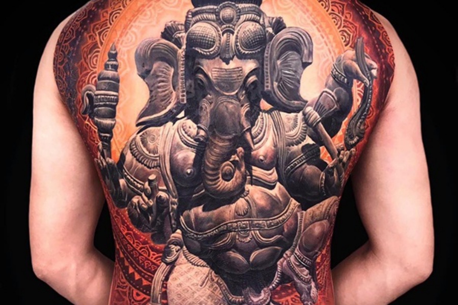 Ý nghĩa hình xăm voi thần Thái Lan Mẫu tattoo con voi đẹp   thcsbevandaneduvn