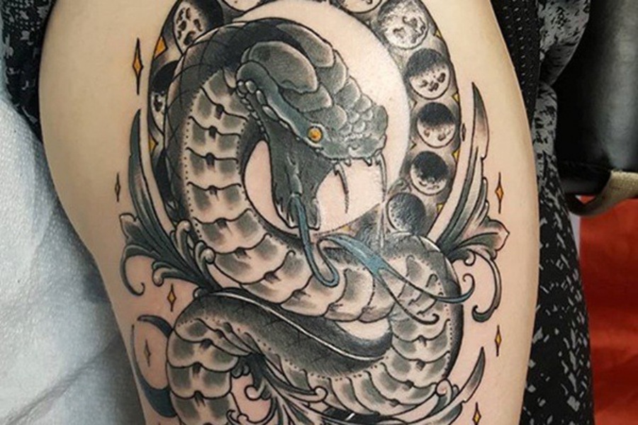 Hình xăm Rắn 0821  MrTATTOO