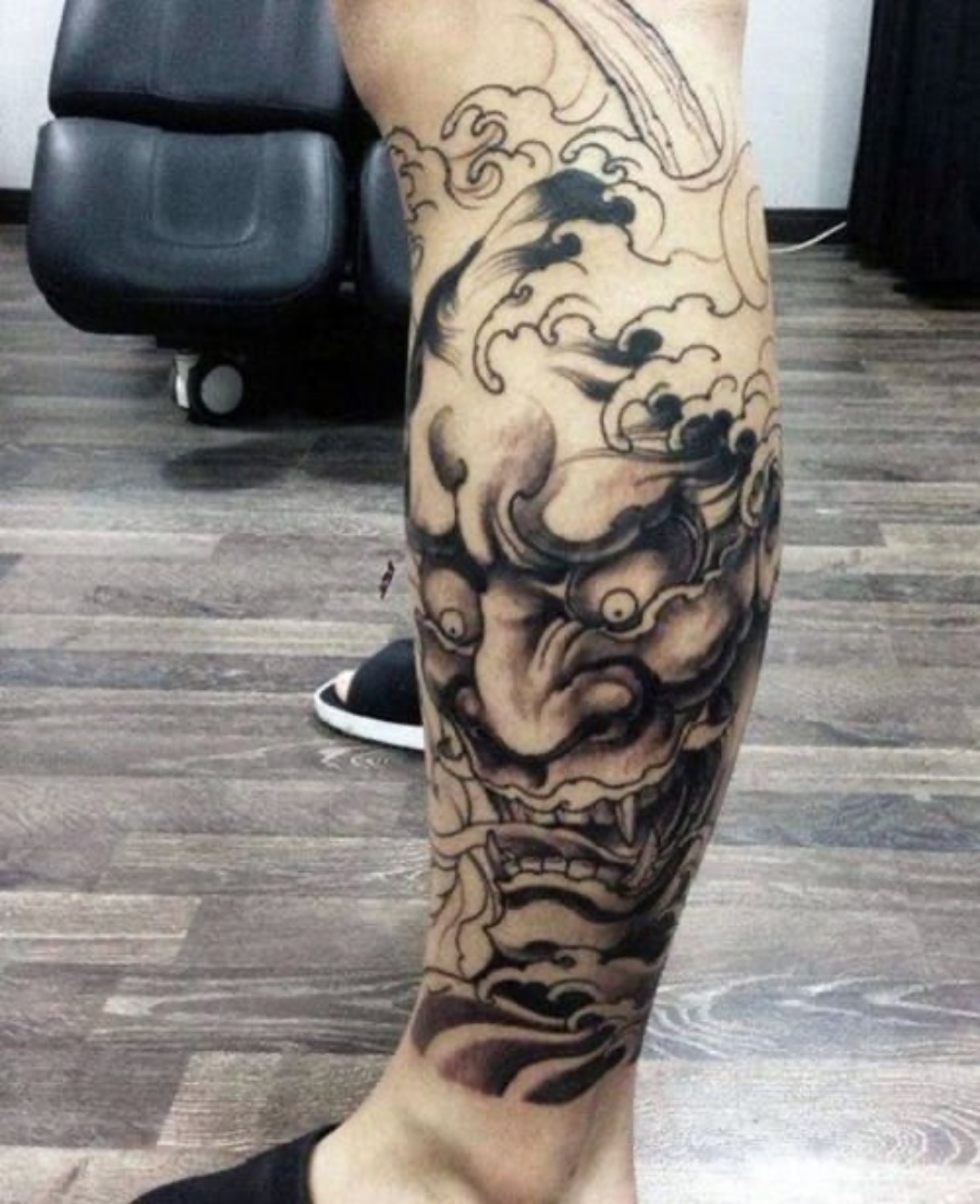 Cover Hình xăm Mặt quỷ Hanya đẹp Ken Biên hòa Tattoo  Biên Hòa Tattoo