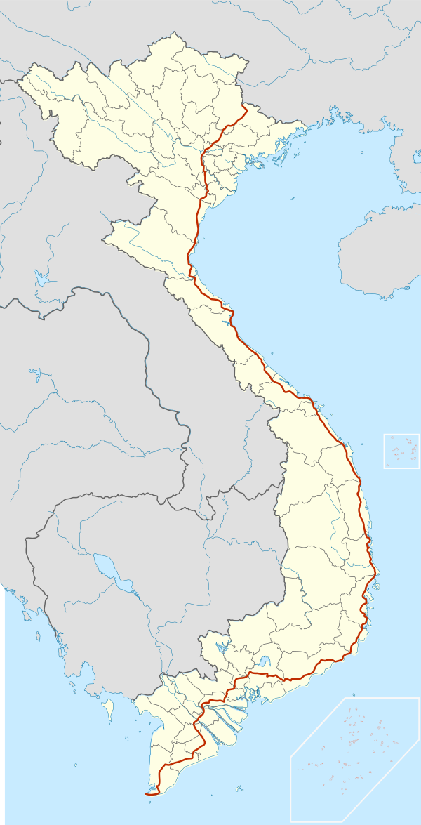 Bản đồ Quốc lộ 1A chi tiết