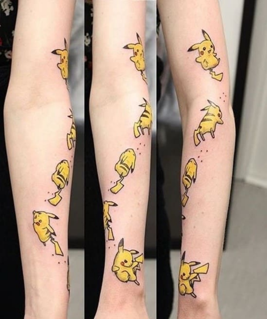 15 Electrifying Pikachu Tattoos for Pokémon Lovers  Pikachu tattoo  Pokemon tattoo Nintendo tattoo
