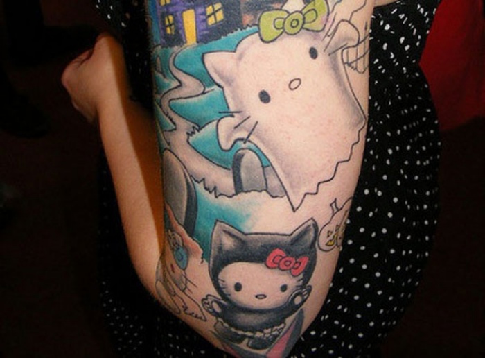 50 Hình xăm Hello Kitty đẹp nhất