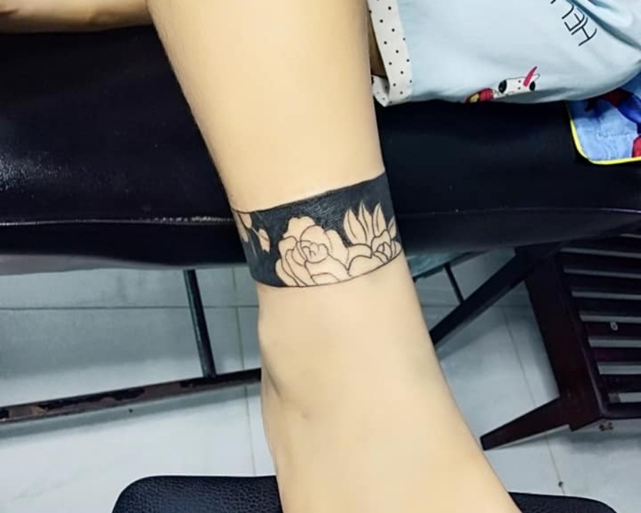 Hình xăm vòng chân cách điệu sắm  Thanh Tattoo Long An  Facebook