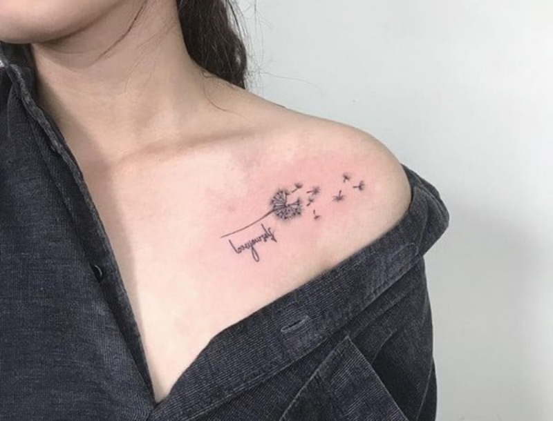 Mẫu hình xăm bồ công anh ở cổ chân thật đẹp và sâu lắng #34 Mẫu hình xăm bồ công anh ở cổ chân thật đẹp và sâu lắng