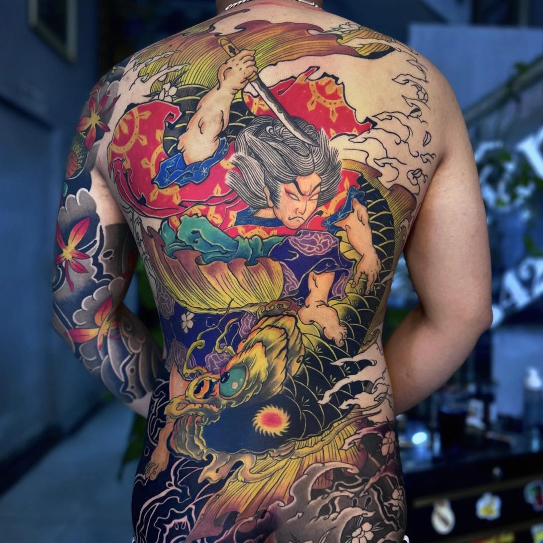 Tác phẩm cá chép nhật cổ kín lưng hoàn  Tattoo Hoang Son  Facebook