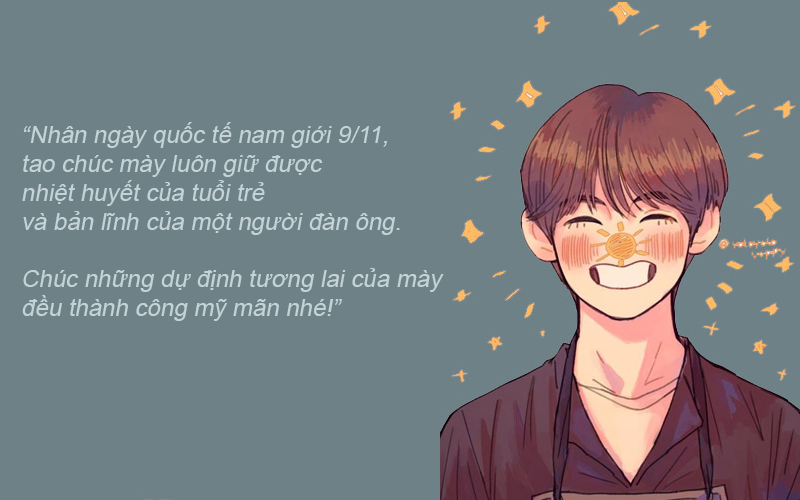 Lời chúc ngày Quốc tế Đàn ông 19/11 dành cho bạn bè hài hước.