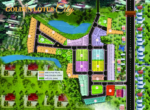 Vị trí tiềm năng của dự án Golden Lotus City Bình Phước