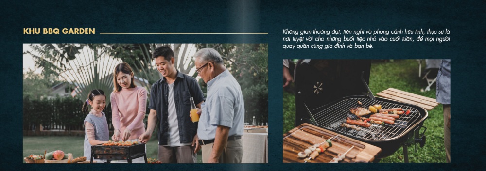 Khu BBQ Garden tại dự án King Hill Residences