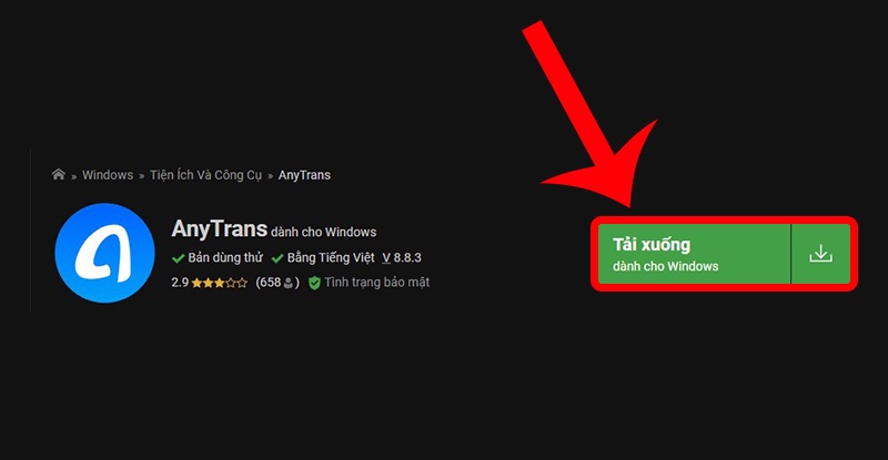 Tải ứng dụng AnyTrans