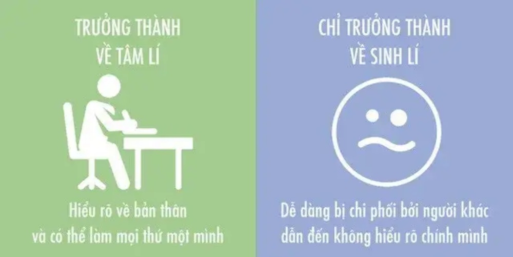 Bạn sẽ không còn là một đứa trẻ khi bạn biết mình đang làm gì, bạn muốn gì và bạn suy nghĩ điều gì trong đầu