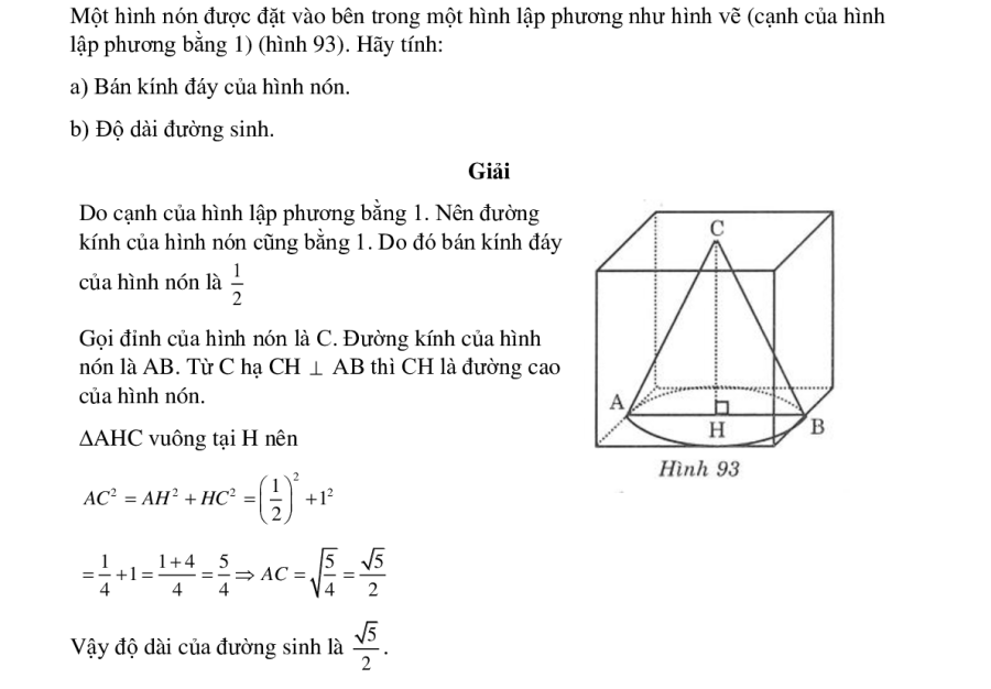 Bài 26 trang 50 sách bài tập SBT  Hình học 12