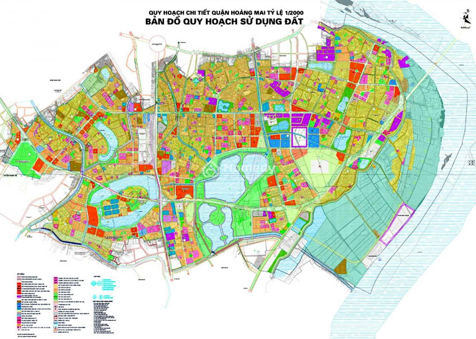 Bản đồ quy hoạch đất thể hiện sự phân bổ không gian cho các hoạt động kinh tế - xã hội, quốc phòng - an ninh.