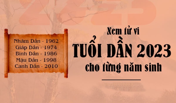 Tử vi tuổi Dần năm 2023: Sự nghiệp - Tình duyên - Gia đạo