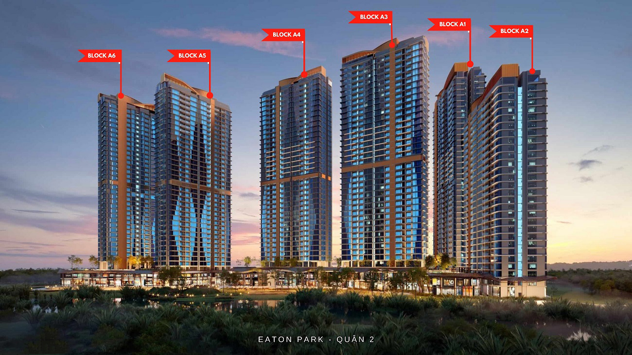 Phối cảnh mặt bằng tổng quản dự án Eaton Park