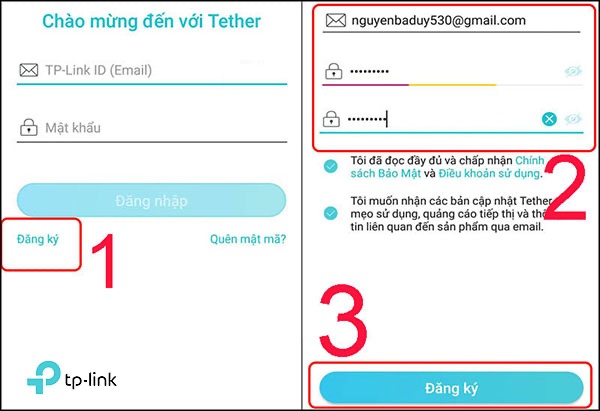 Lật mặt sau cục phát WiFi để điền tên và mật khẩu đăng nhập