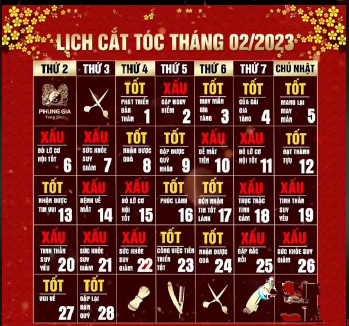 Top 35 ngày đẹp cắt tóc