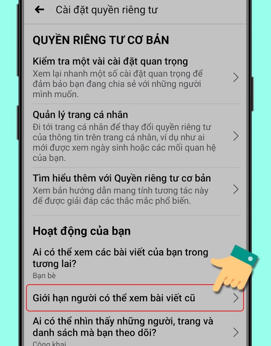 Chọn Giới hạn bài viết cũ