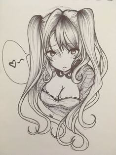 Mẫu chân dung Anime nữ tóc dài gợi cảm