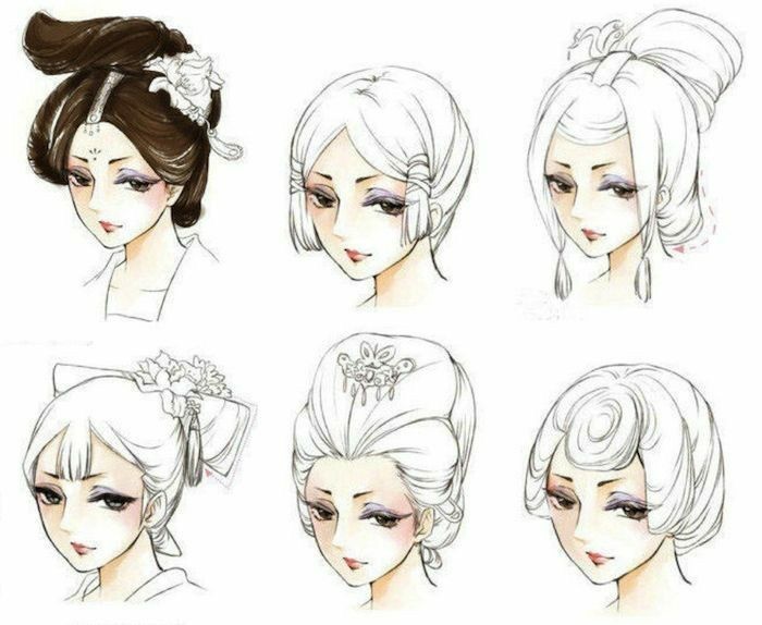Vẽ Tóc Nữ Anime Đơn Giản Mà Đẹp ❤️ 1001 Kiểu Tóc Ngắn, Dài, Xoăn