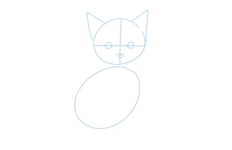 Vẽ mặt mèo. 