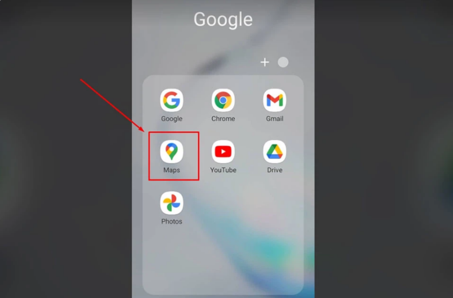 Truy cập vào ứng dụng Google Maps.