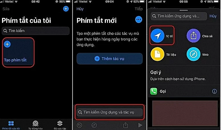 Thiết lập tính năng phím tắt với câu lệnh “tìm hiệu thuốc gần nhất ở đâu”
