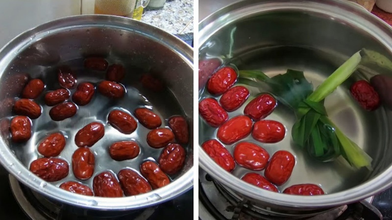 Đun táo đỏ