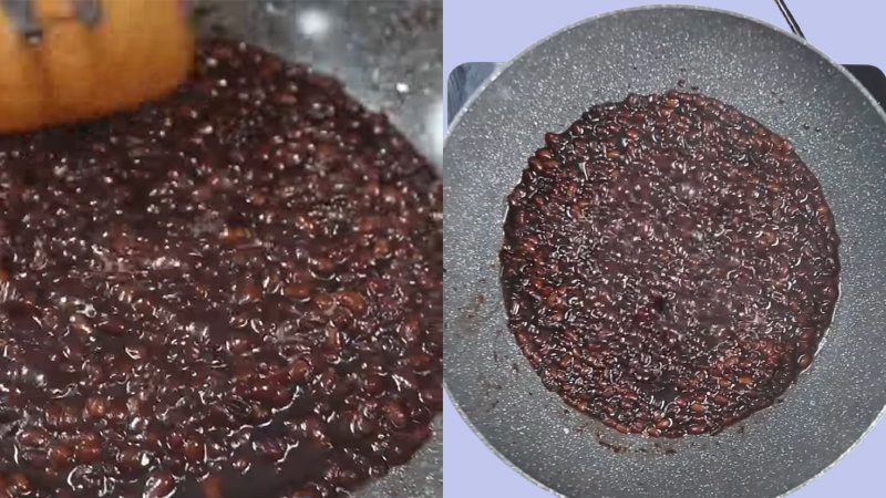 Khi hỗn hợp sôi lên thế này thì bạn tắt bếp nhé