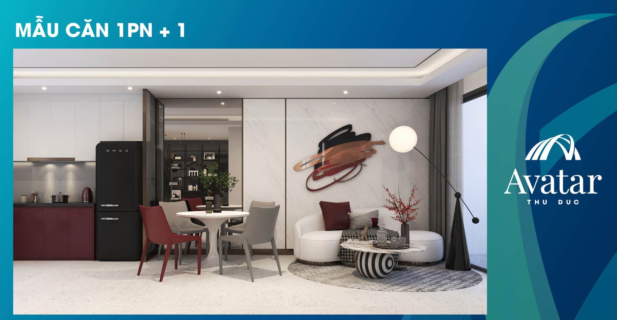 Căn hộ mẫu loại 1 Phòng Ngủ +